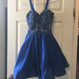 Royal Blue Homecoming Dress